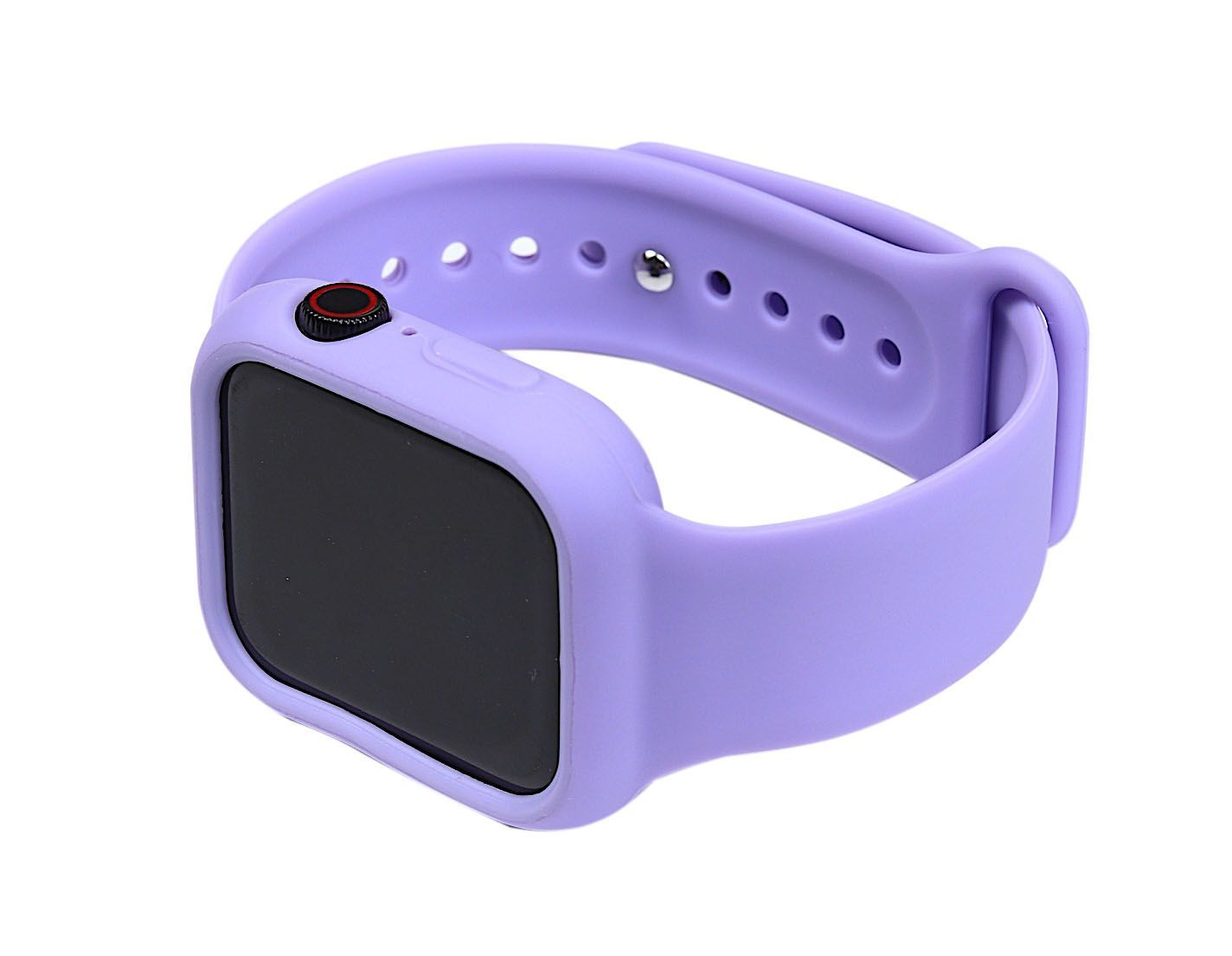 Silicone Watch Band Full Cover for for Apple Watch 40mm S/M Lilac Cream