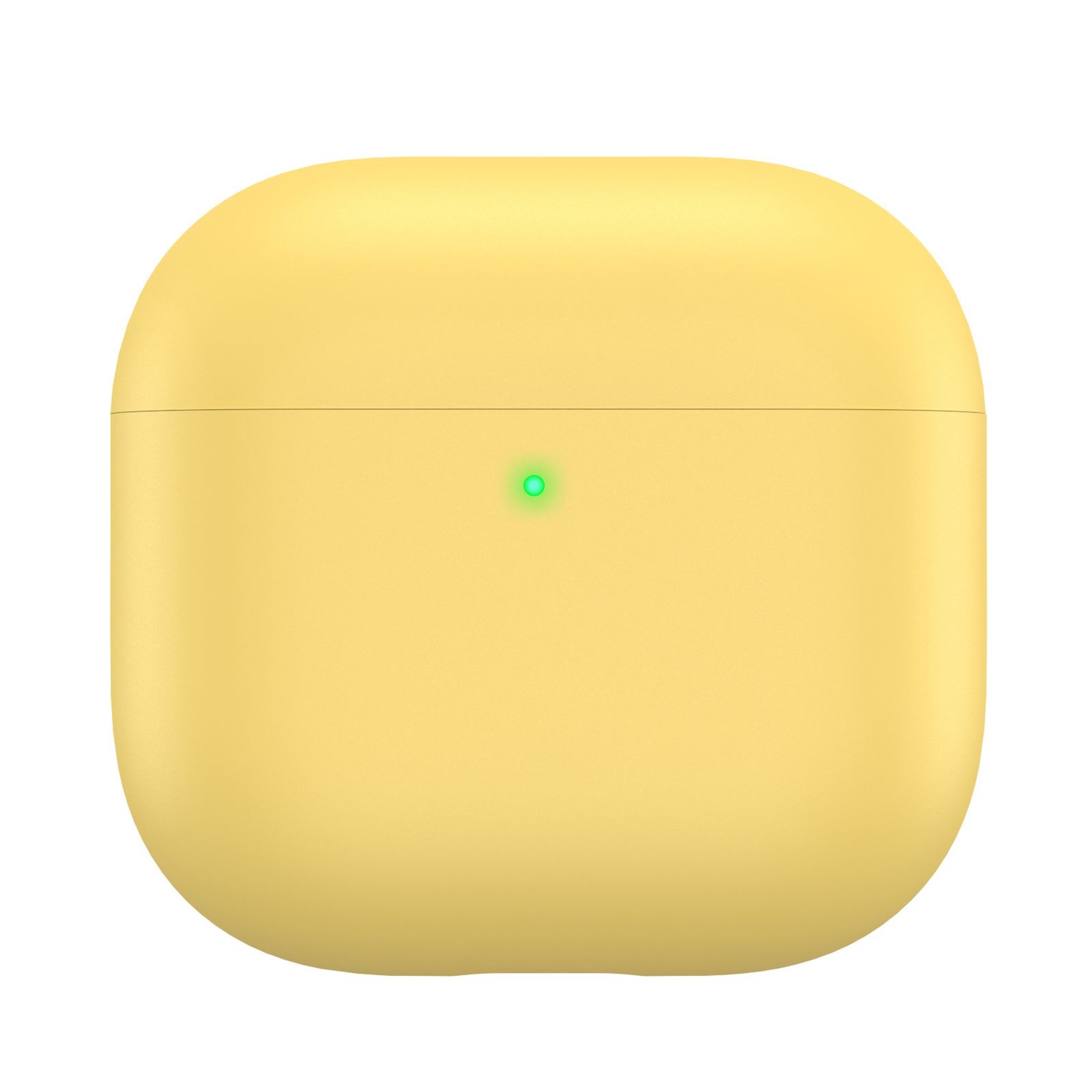 AhaStyle Ultra-Thin Colorful Silicone Case для Airpods 4 Yellow