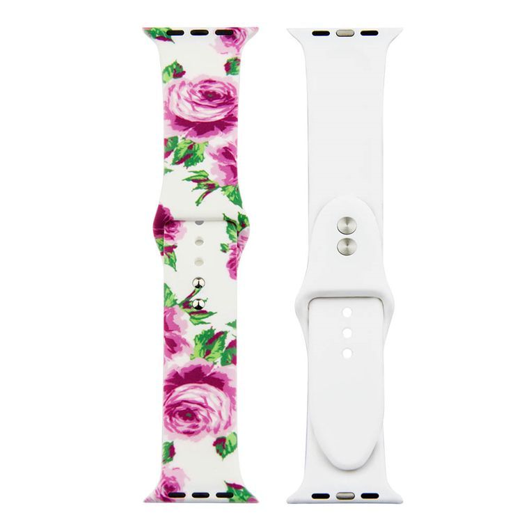 Painted Silicone Watch Band for Apple Watch 42/44mm S/M 1