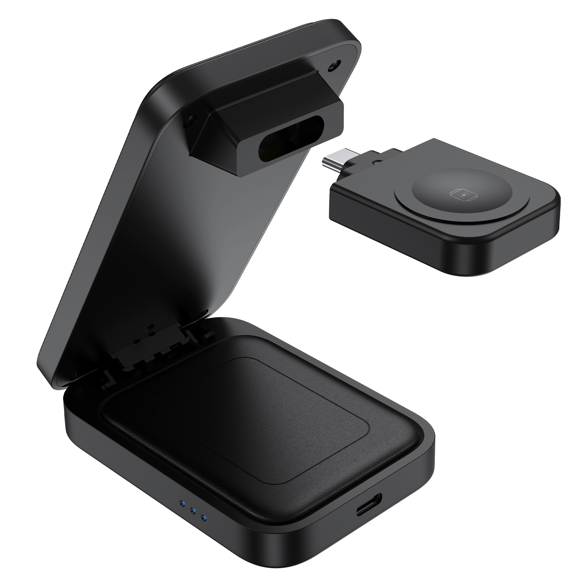 Бездротовий зарядний пристрій Бездротовий зарядний пристрій Choetech 15W 3-in-1 Foldable Wireless Charger Stand (T611-F)