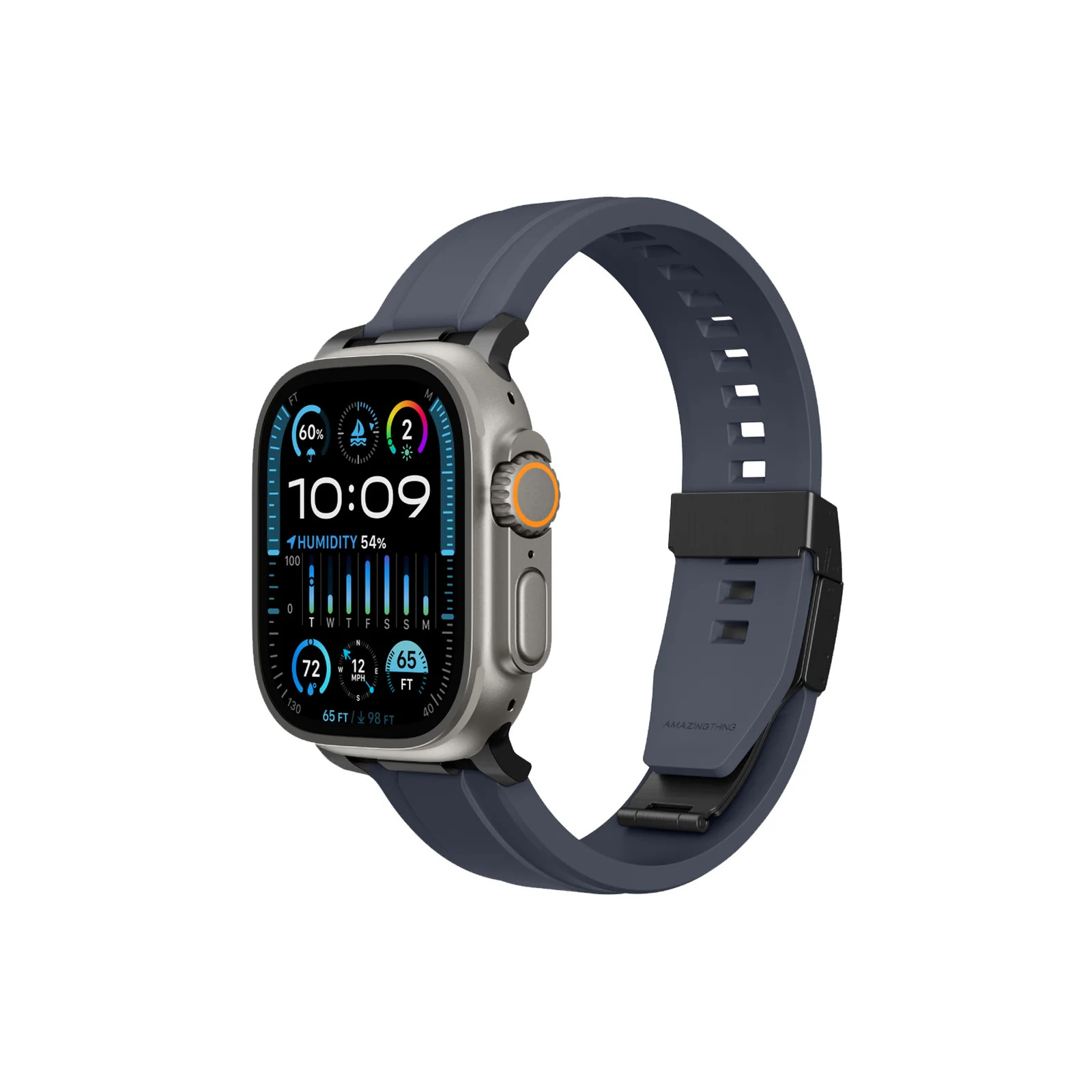 AmazingThing Chrono Band для Apple Watch 42/44/45/46/49 mm Blue