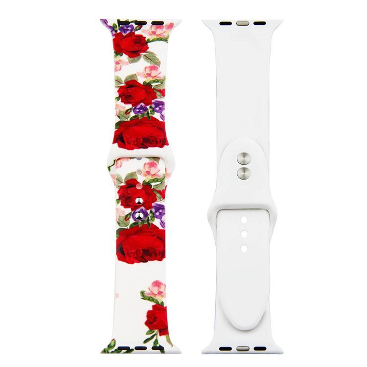 Painted Silicone Watch Band for Apple Watch 42/44mm S/M 18