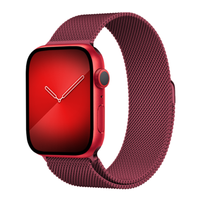 Milanese Loop for Apple Watch 42/44mm Rose Red