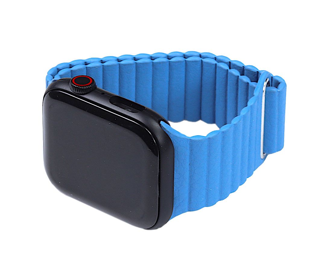 Magnetic Leather Loop For Apple Watch 42/44 mm Cornflower