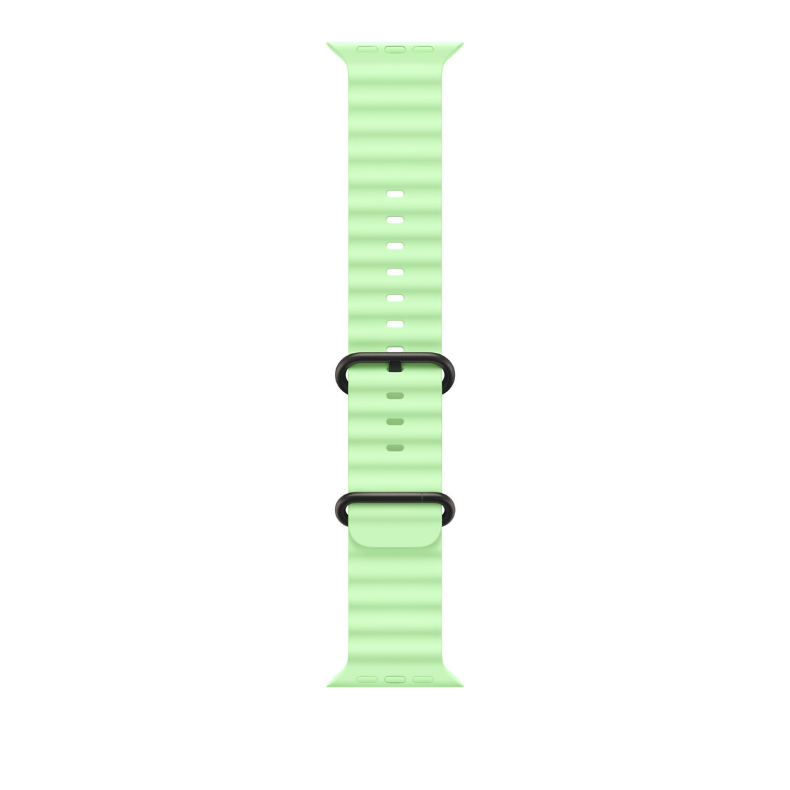 Ocean Band for Apple Watch 42/44/45/46/49 mm Neon Green (Чорна застібка)