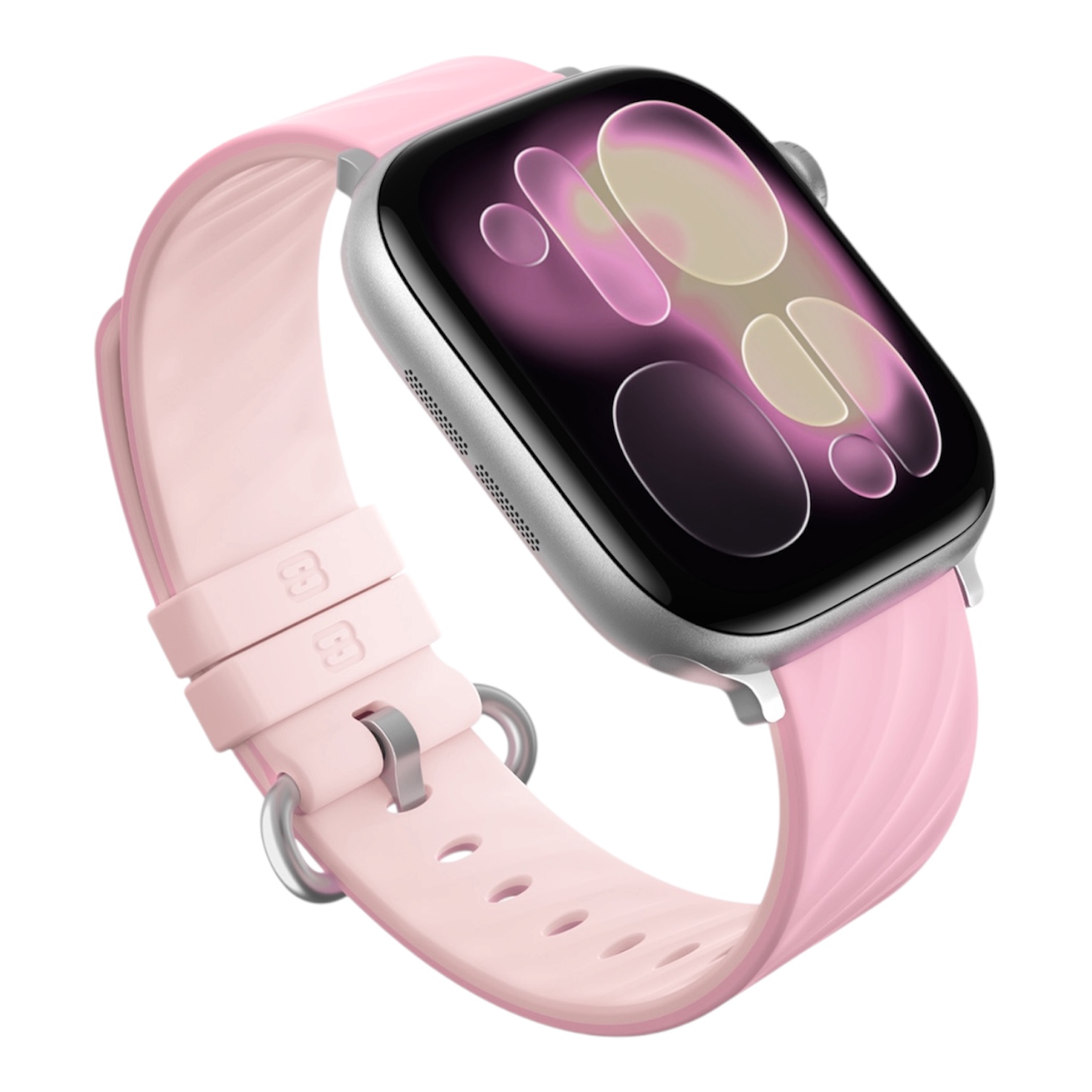 Blueo Lolipop Silicone Band для Apple Watch 42/44/45/46/49 mm Pink White