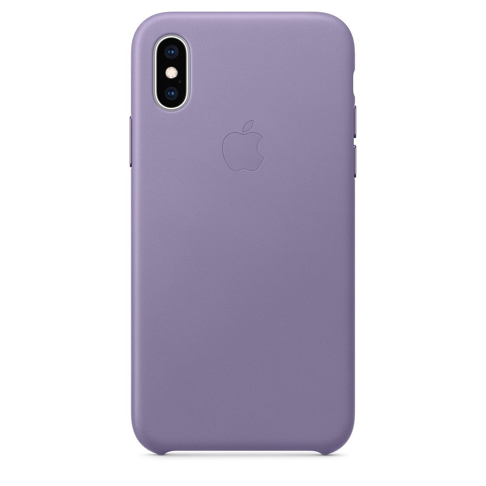 Apple Leather Case 1:1 for iPhone Xs  Max Lilac