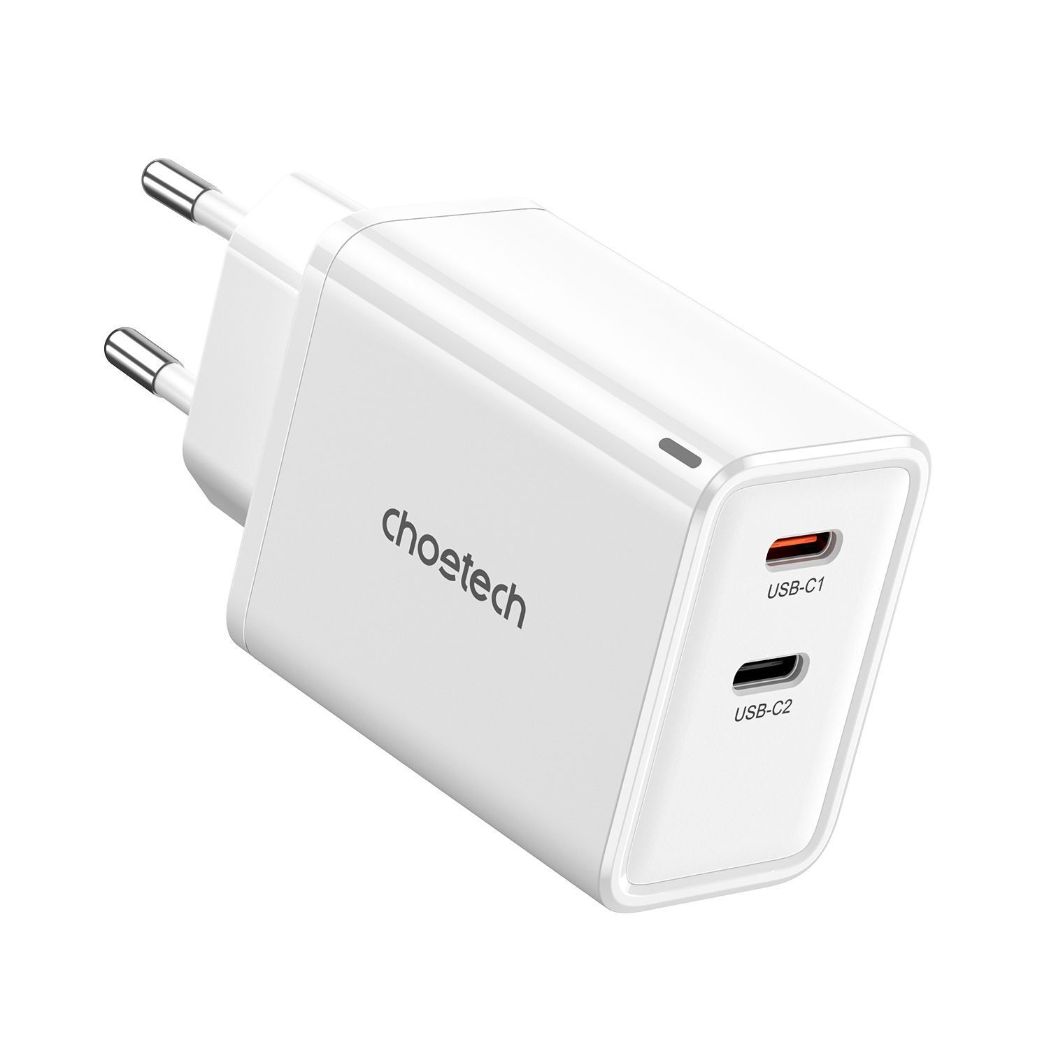 Choetech PD 65W Dual USB-C Wall Charger White
