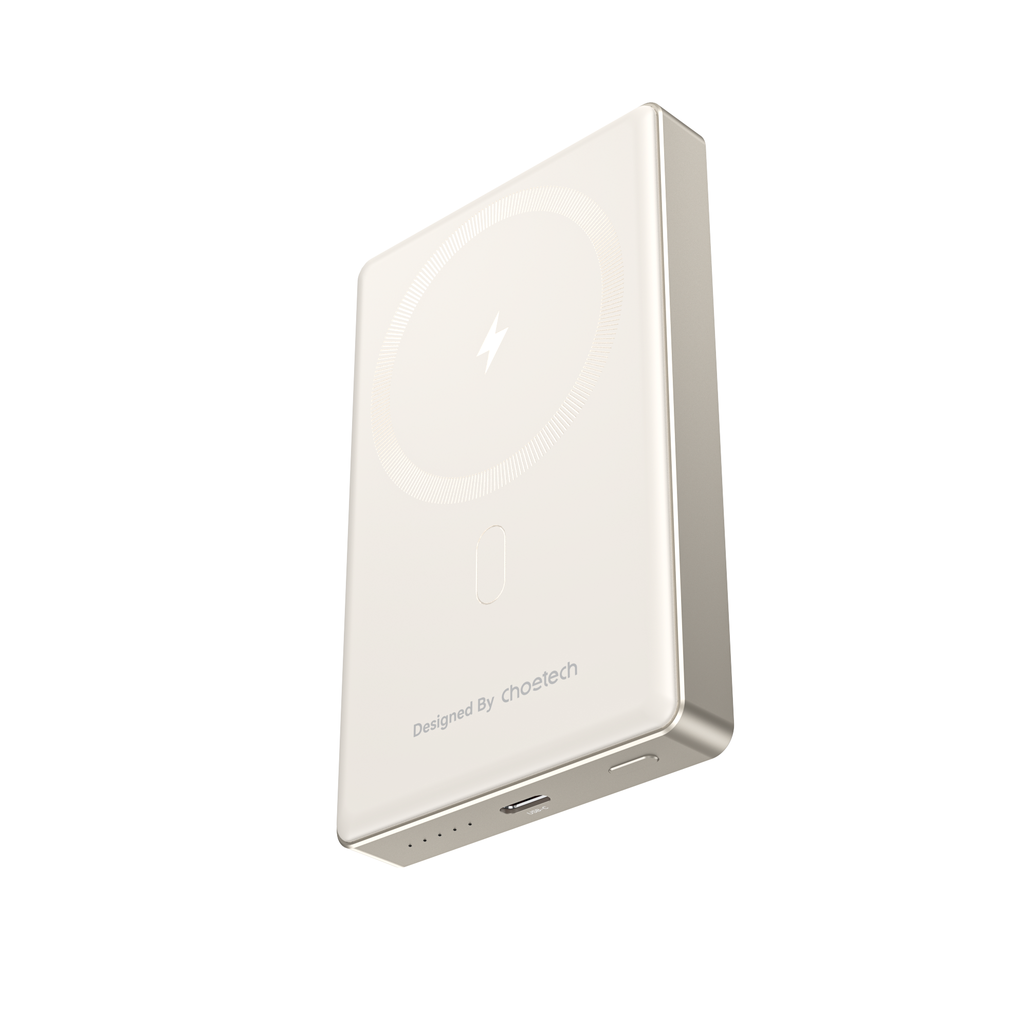 Choetech PD20W 10000 mAh Ultra-thin Magnetic Power Bank White