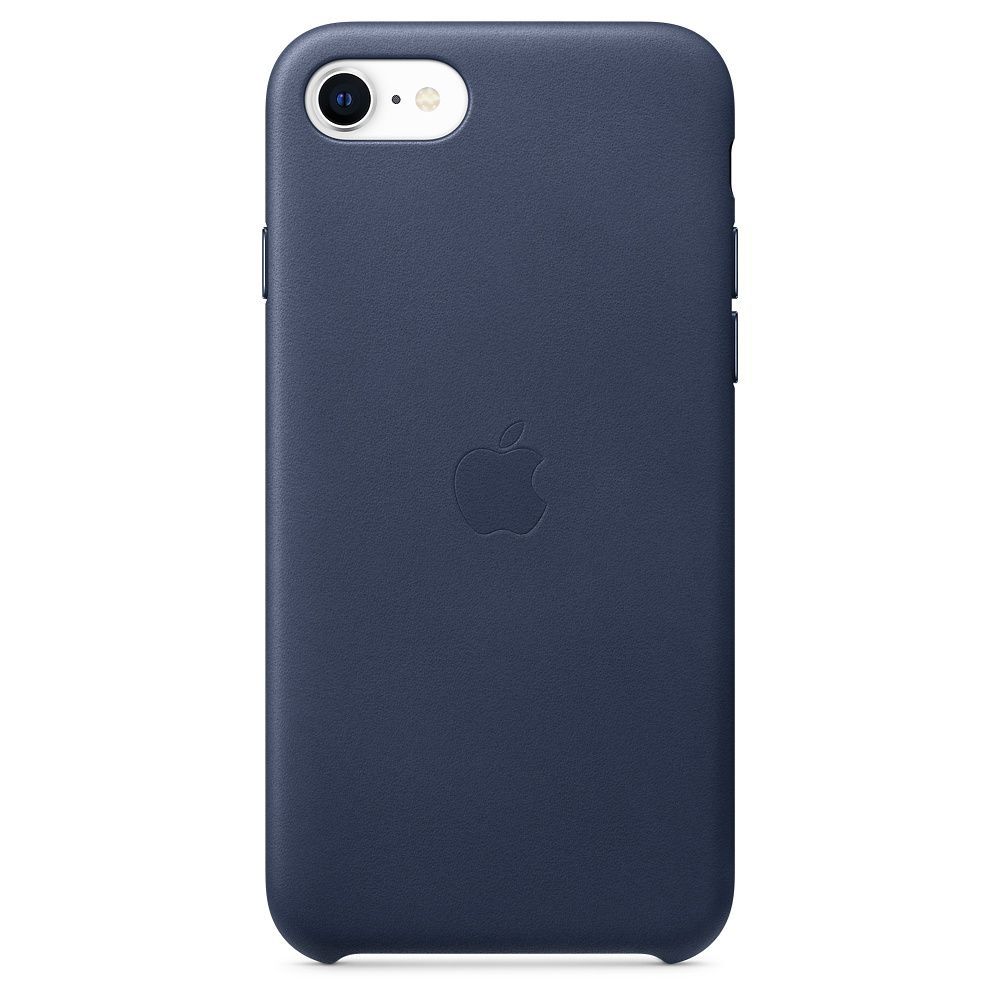 Apple Leather Case 1:1 for iPhone SE (2020) Midnight Blue