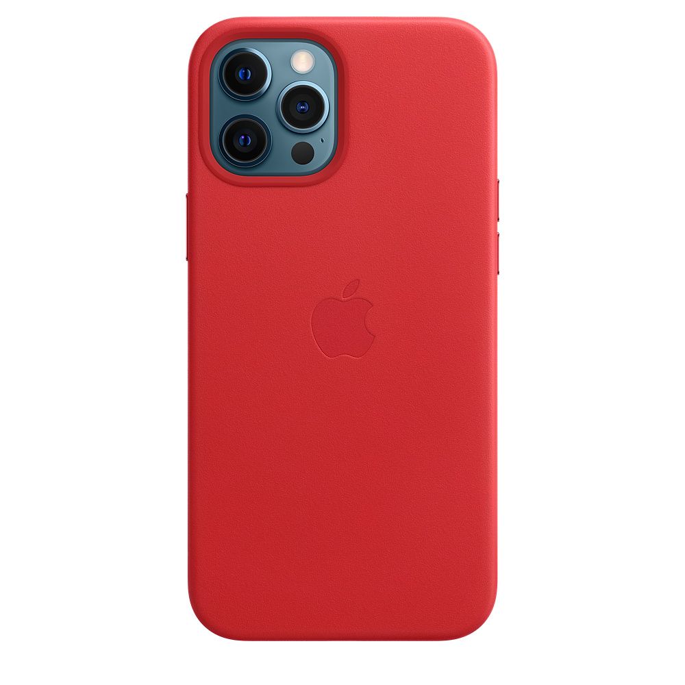 Apple Leather Case 1:1 for iPhone 12 Pro Max Red