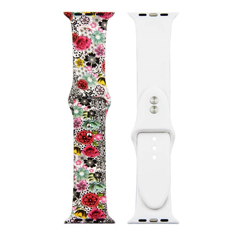 Painted Silicone Watch Band for Apple Watch 42/44mm S/M 24