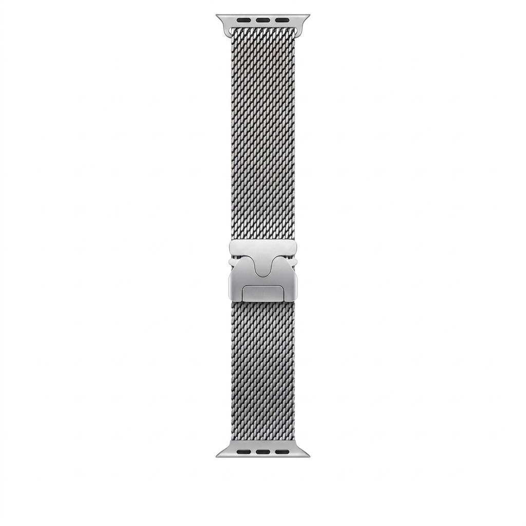 Фото ремешки Ремешок Milanese Loop для Apple Watch 38/40/41/42 mm (2024) Silver (Оновлена) (ML38SLR) – аксесуар Apple Watch