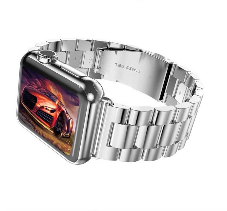 Фото Ремешок Stainless Steel Bracelet для Apple Watch 42/44/45/46/49 mm Silver (AWA00342S) – аксессуар Apple Watch