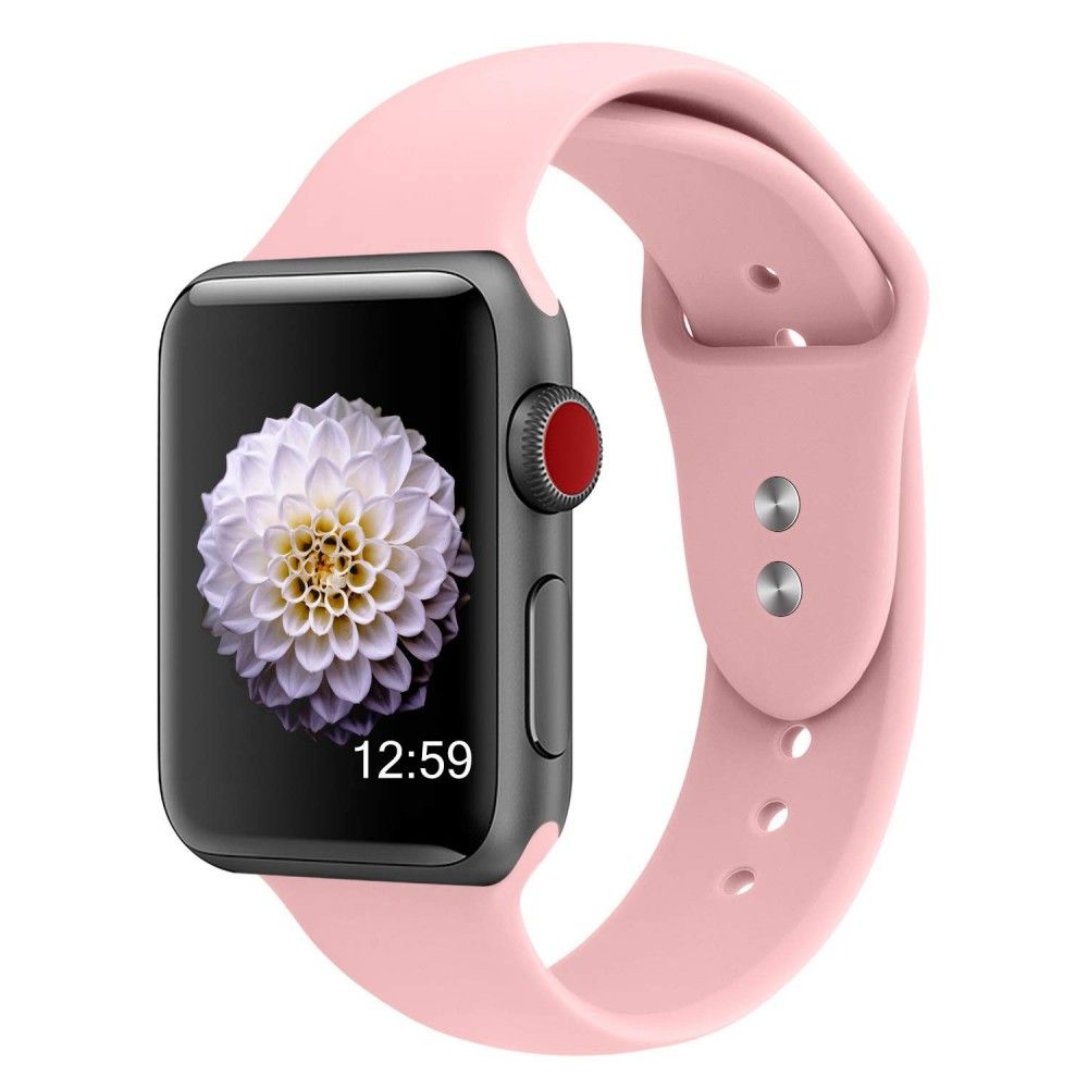Silicone Watch Band for for Apple Watch 38/40mm S/M Light Pink