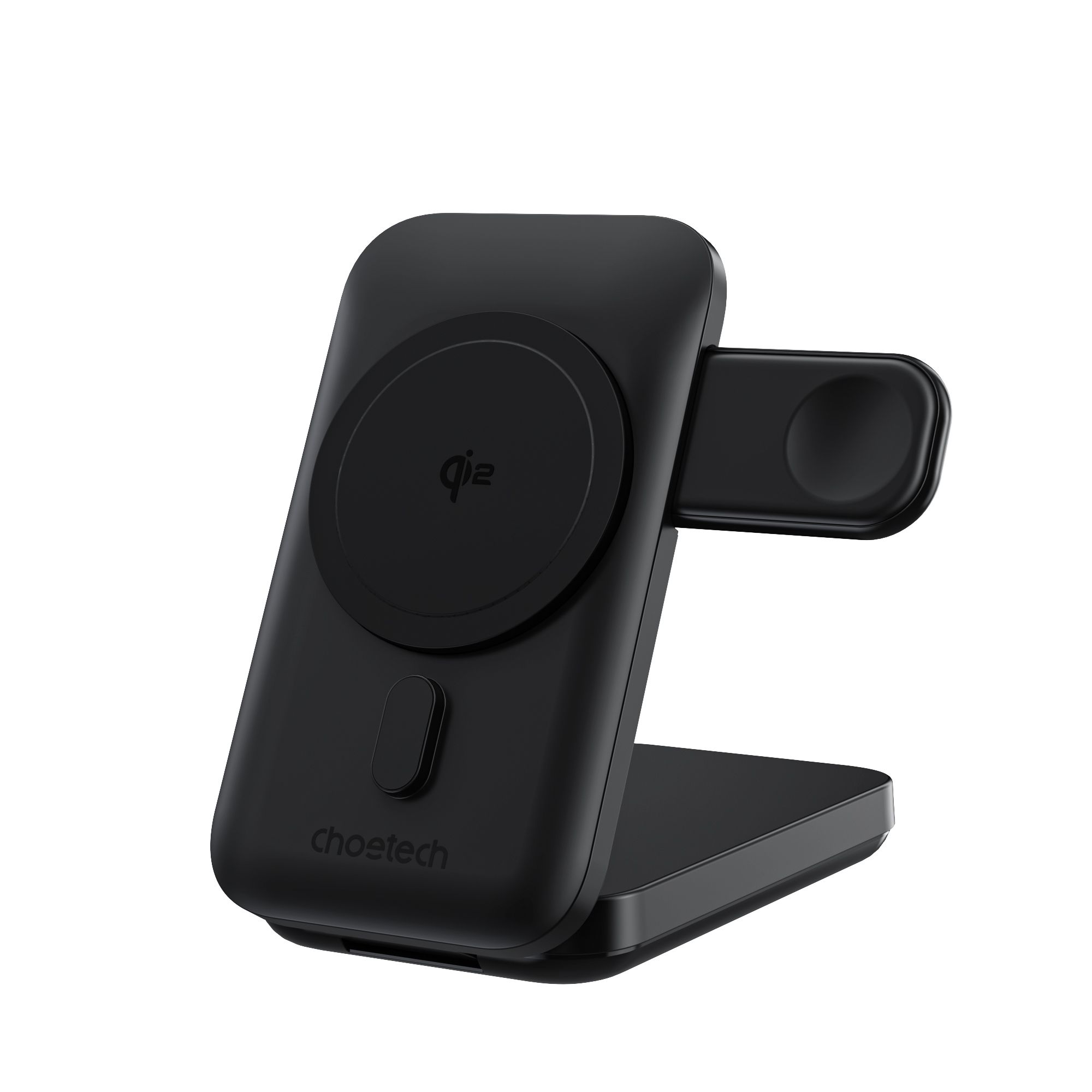 Бездротовий зарядний пристрій Бездротовий зарядний пристрій Choetech Qi2 3-in-1 Magnetic Charger Holder with 10000 mAh battery (B750)