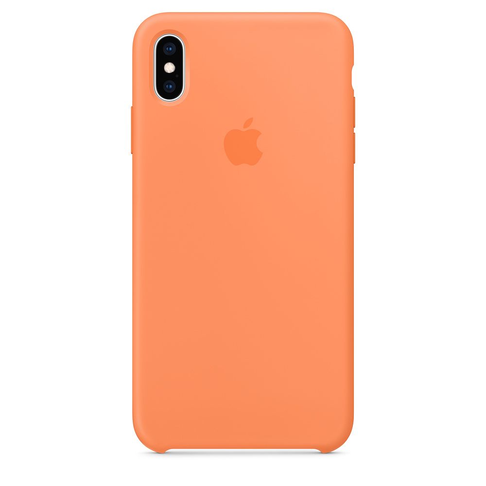 Apple Silicone case 1:1 for iPhone Xs Max Papaya
