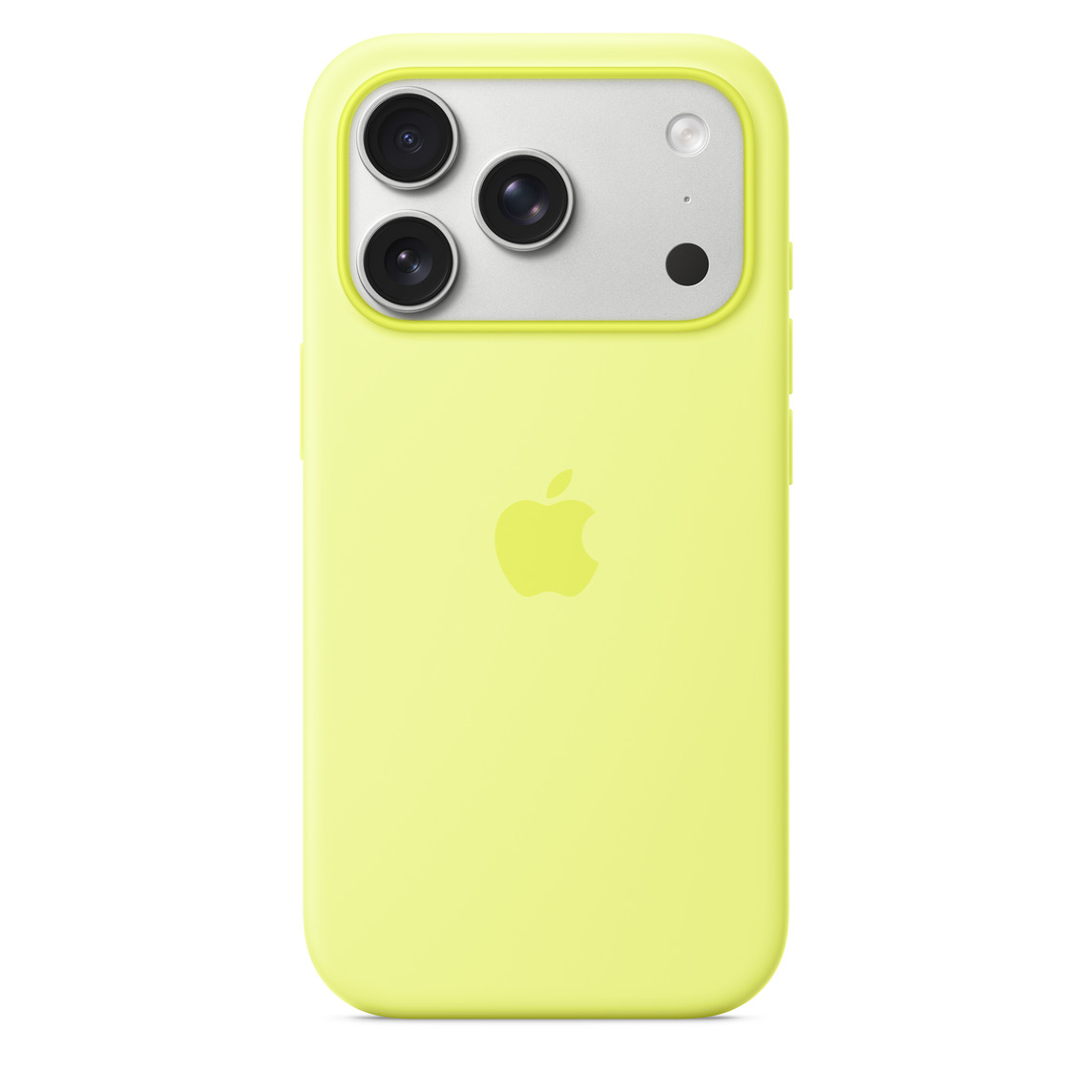 Silicone Case (AAA) для iPhone 17 Pro Max с MagSafe Neon Yellow