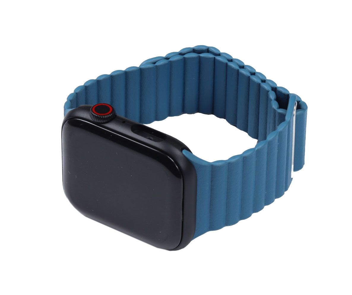 Magnetic Leather Loop For Apple Watch 38/40 mm Cape Blue