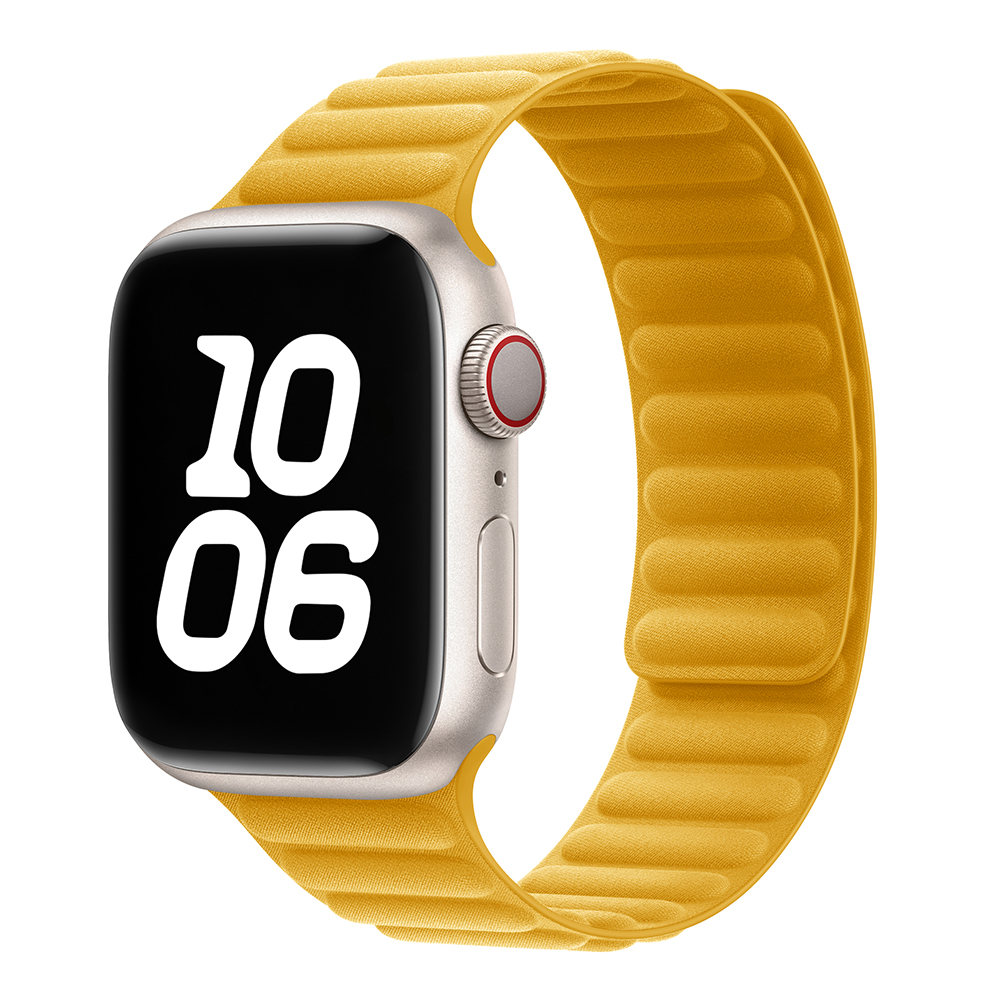 FineWoven Magnetic Link для Apple Watch 42/44/45/46/49 mm Yellow