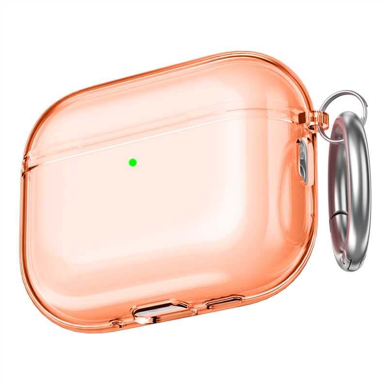 AhaStyle Transparent TPU Case для Airpods Pro 3 Orange