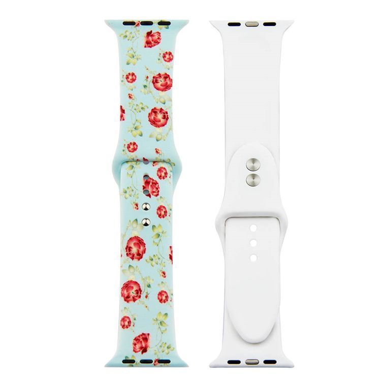 Painted Silicone Watch Band for Apple Watch 42/44mm S/M 17