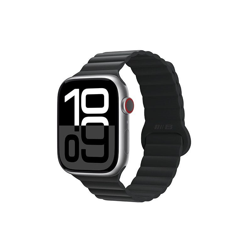 Blueo Magnetic Silicone Watch Band 42/44/45/49 mm Black