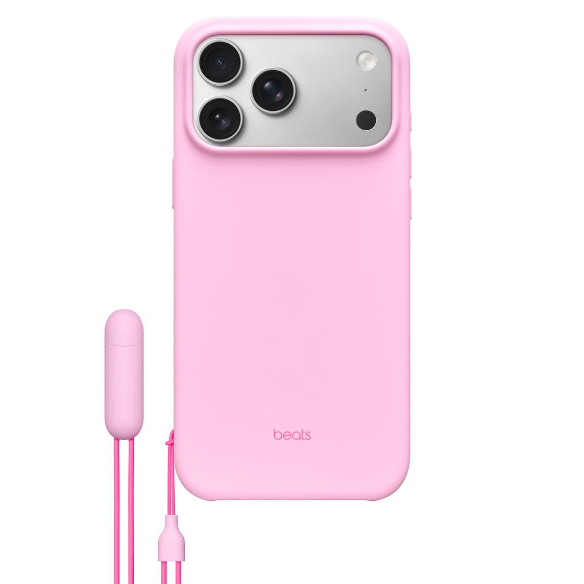 Beats iPhone 17 Pro Case с MagSafe и Camera Control Pebble Pink