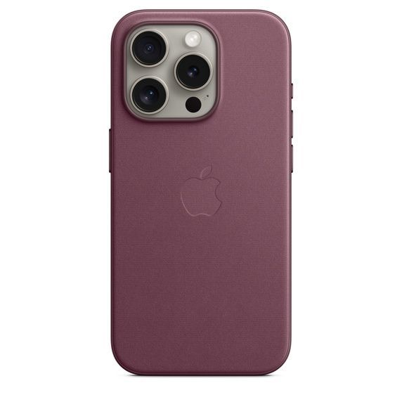 Apple FIneWoven Case 1:1 for iPhone 15 Pro Max with MagSafe Mulberry