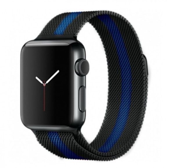 Milanese Loop for Apple Watch 38/40 mm Black/Blue