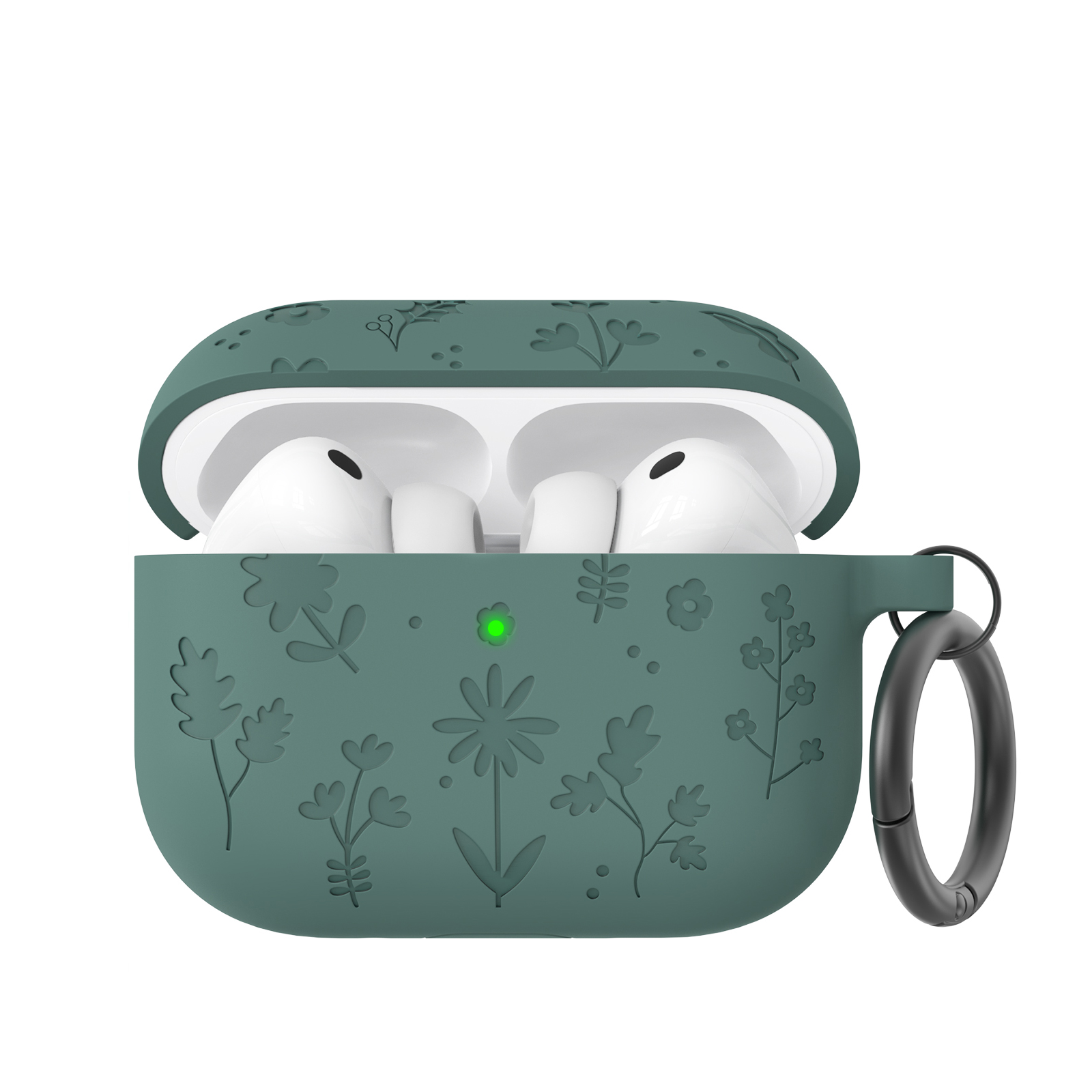 AhaStyle Flower Silicone Case для Airpods Pro 3 Pine Green