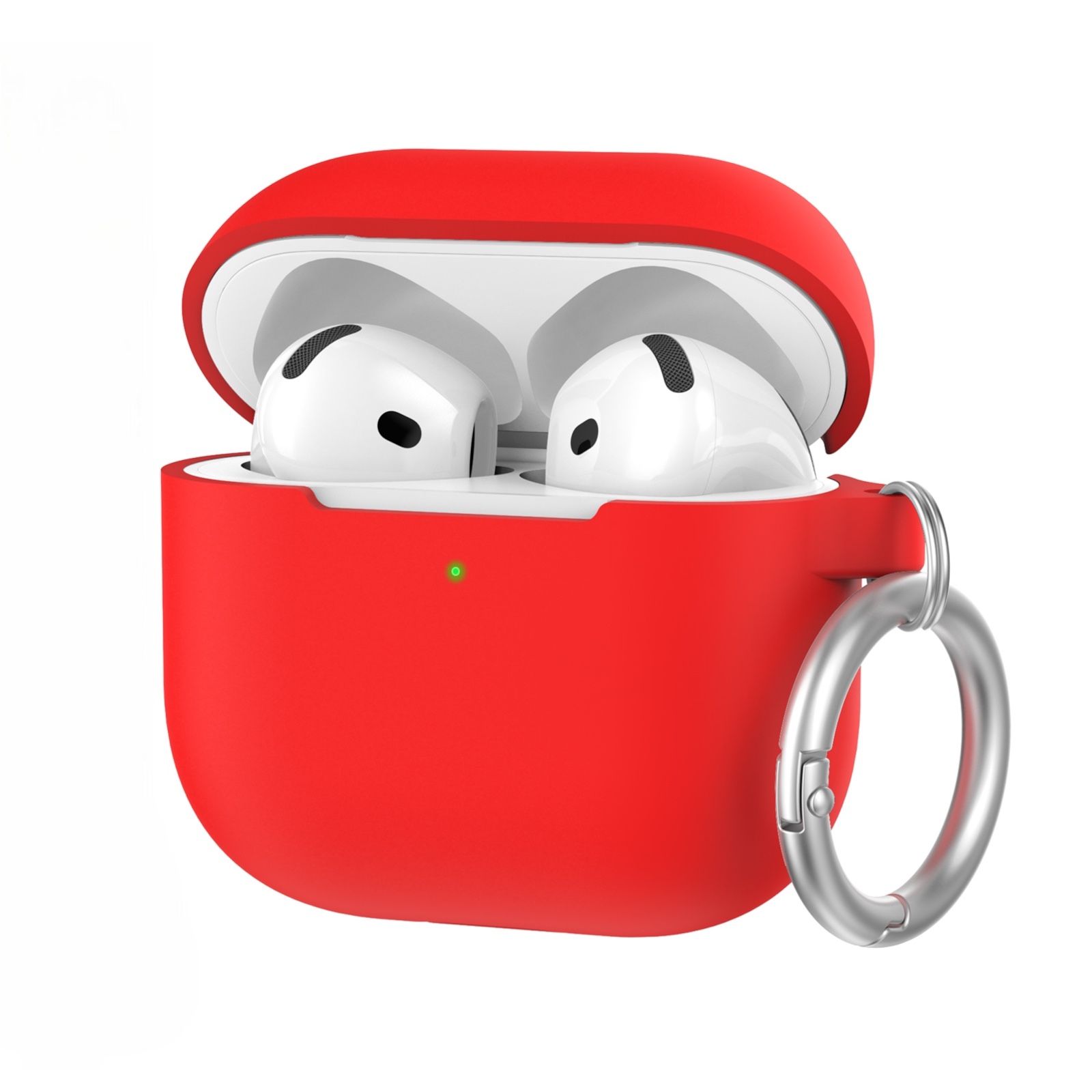 AhaStyle Colorful Silicone Case для Airpods 4 Red