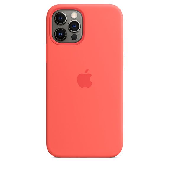 Фото Чохол-накладка Silicone Case (AAA) для iPhone 12/12 Pro Pink Citrus (ASC12PPCTRS) – чохол iPhone