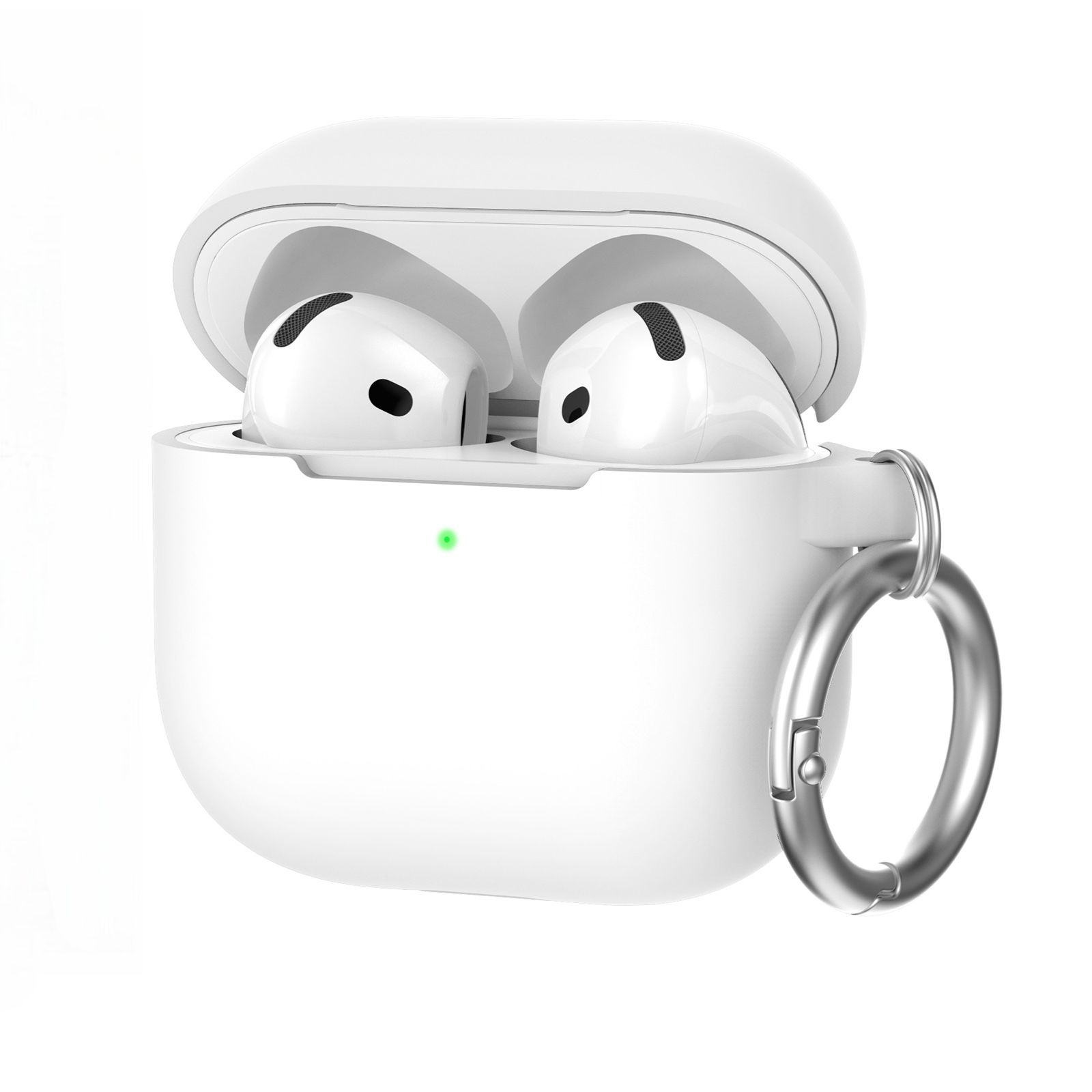 AhaStyle Colorful Silicone Case для Airpods 4 White