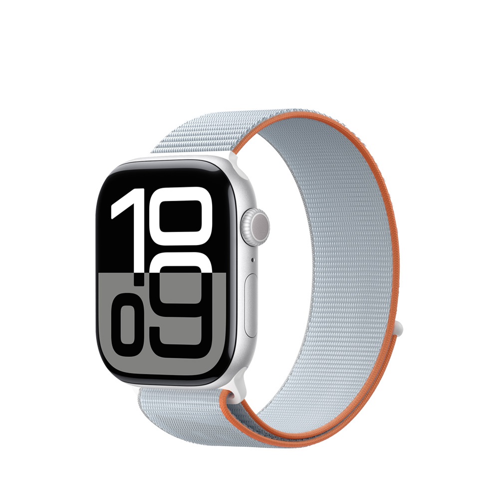 Фото Ремешок Blueo Woven Nylon Sport Band для Apple Watch 38/40/41/42 mm (2024) Grey (BL-062GRY(S)) – аксессуар Apple Watch