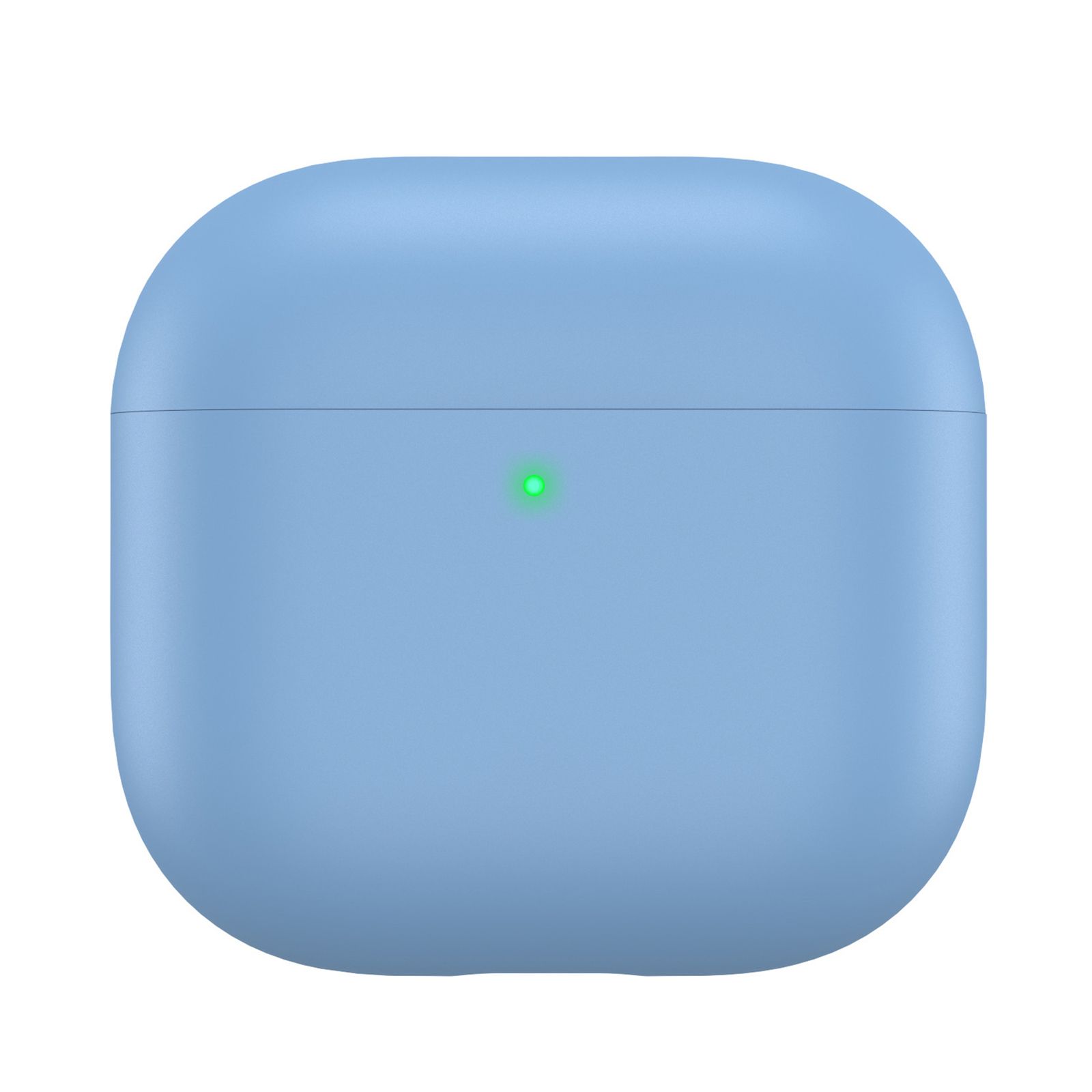 AhaStyle Ultra-Thin Colorful Silicone Case для Airpods 4 Sky Blue