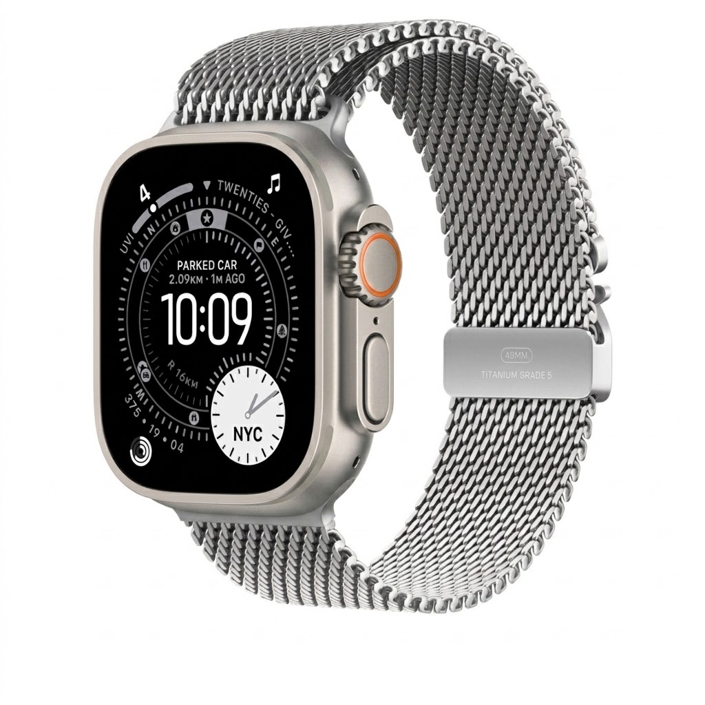 Фото ремешки Ремешок Milanese Loop для Apple Watch 38/40/41/42 mm (2024) Silver (Оновлена) (ML38SLR) – аксесуар Apple Watch