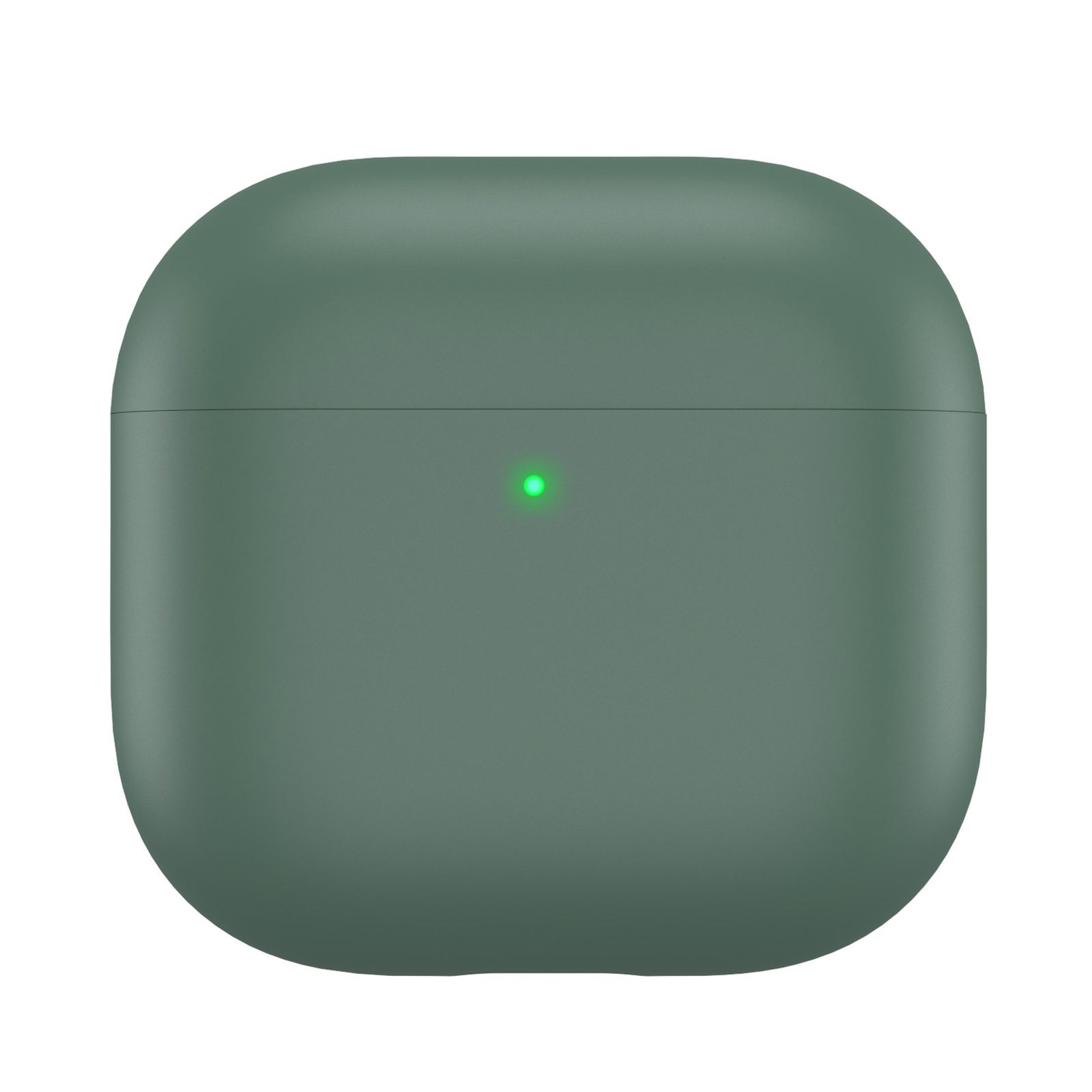 AhaStyle Ultra-Thin Colorful Silicone Case для Airpods 4 Midnight Green