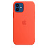 Чохол-накладка Silicone Case (AAA) для iPhone 12 Pro Max с MagSafe Electric Orange (ASC12PMEORNG(M))