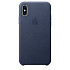 Чехол-накладка Leather Case (AAA) для iPhone Xs Max Midnight Blue (ALCXSMMB)