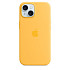 Чохол-накладка Silicone Case (AAA) для iPhone 15 с MagSafe Sunshine (ASC15SNS(M))