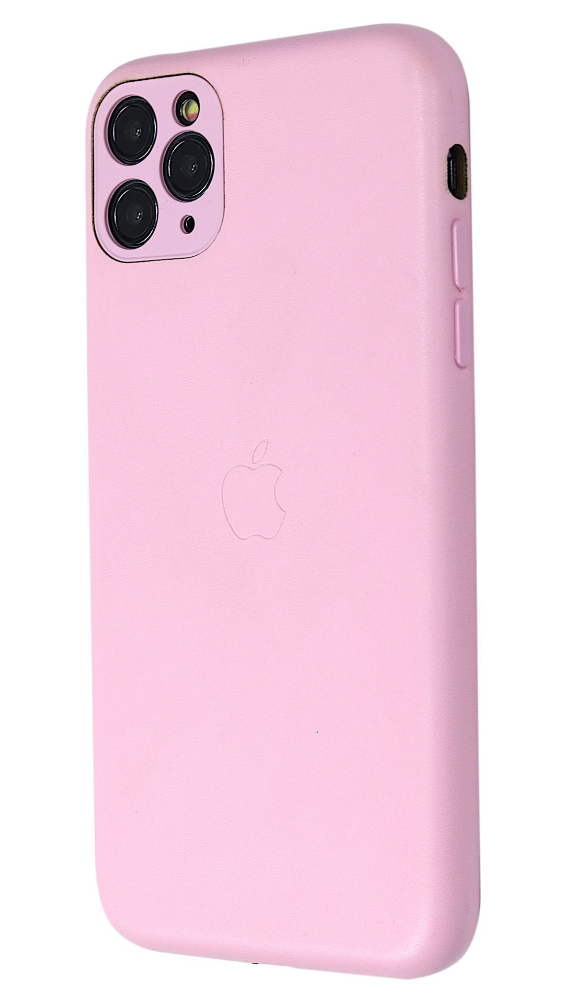 Apple PU Leather Case for iPhone 11 Pro Max Pink (With Camera Lens Protection)