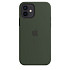 Чохол-накладка Silicone Case (AAA) для iPhone 12 Mini с MagSafe Cyprus Green (ASC12MCGRN(M))
