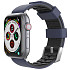 Ремешок AhaStyle Premium Silicone Duotone Design Band для Apple Watch 38/40/41/42 mm (2024) Midnight Blue/Black (CP-WA11-MBBK-3840)