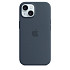 Чохол-накладка Silicone Case (AAA) для iPhone 15 с MagSafe Storm Blue (ASC15SBL(M))