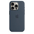 Чохол-накладка Silicone Case (AAA) для iPhone 15 Pro с MagSafe Storm Blue (ASC15PSBL(M))