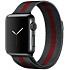 Ремінець Milanese Loop для Apple Watch 38/40/41/42 mm (2024) Black/Red (ML38BR)