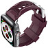 Ремешок AhaStyle Premium Silicone Rugged Design Band для Apple Watch 42/44/45/46/49 mm Burgundy (CP-WA10-BY-4244)