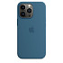 Чохол-накладка Silicone Case (AAA) для iPhone 13 Pro Max с MagSafe Blue Jay (ASC13PMBLJ(M))