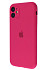 Чехол-накладка Silicone Case для iPhone 12 Pro Rose Red (With Camera Lens Protection) (ASC12PCLPRRD)